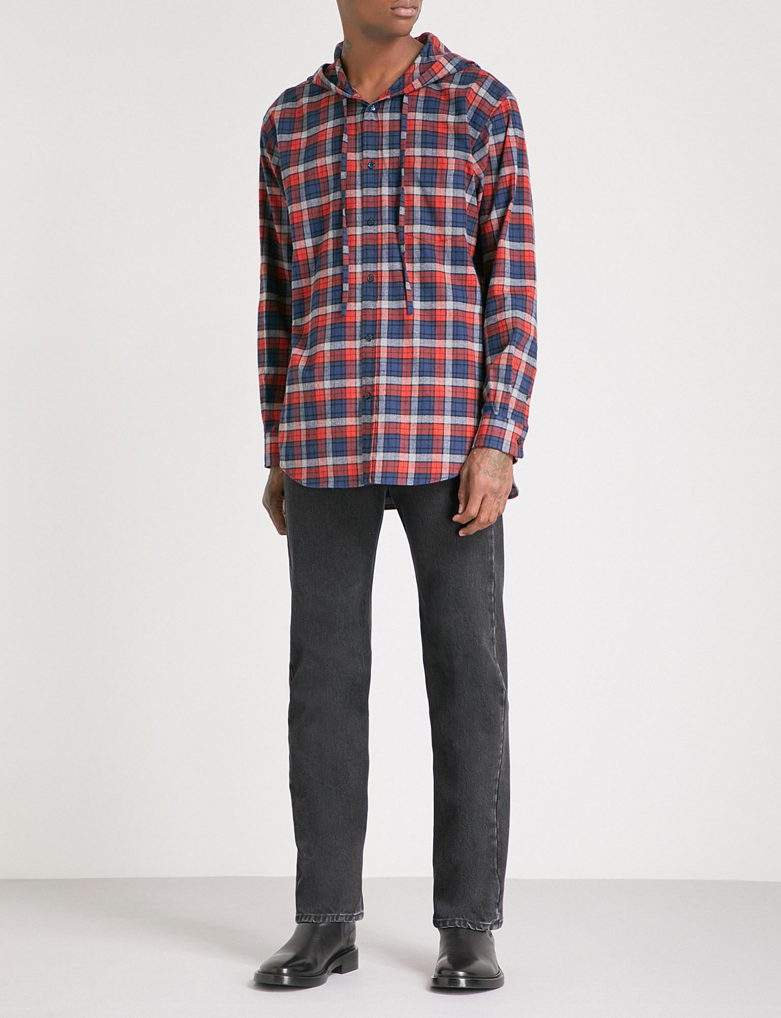 balenciaga hooded shirt