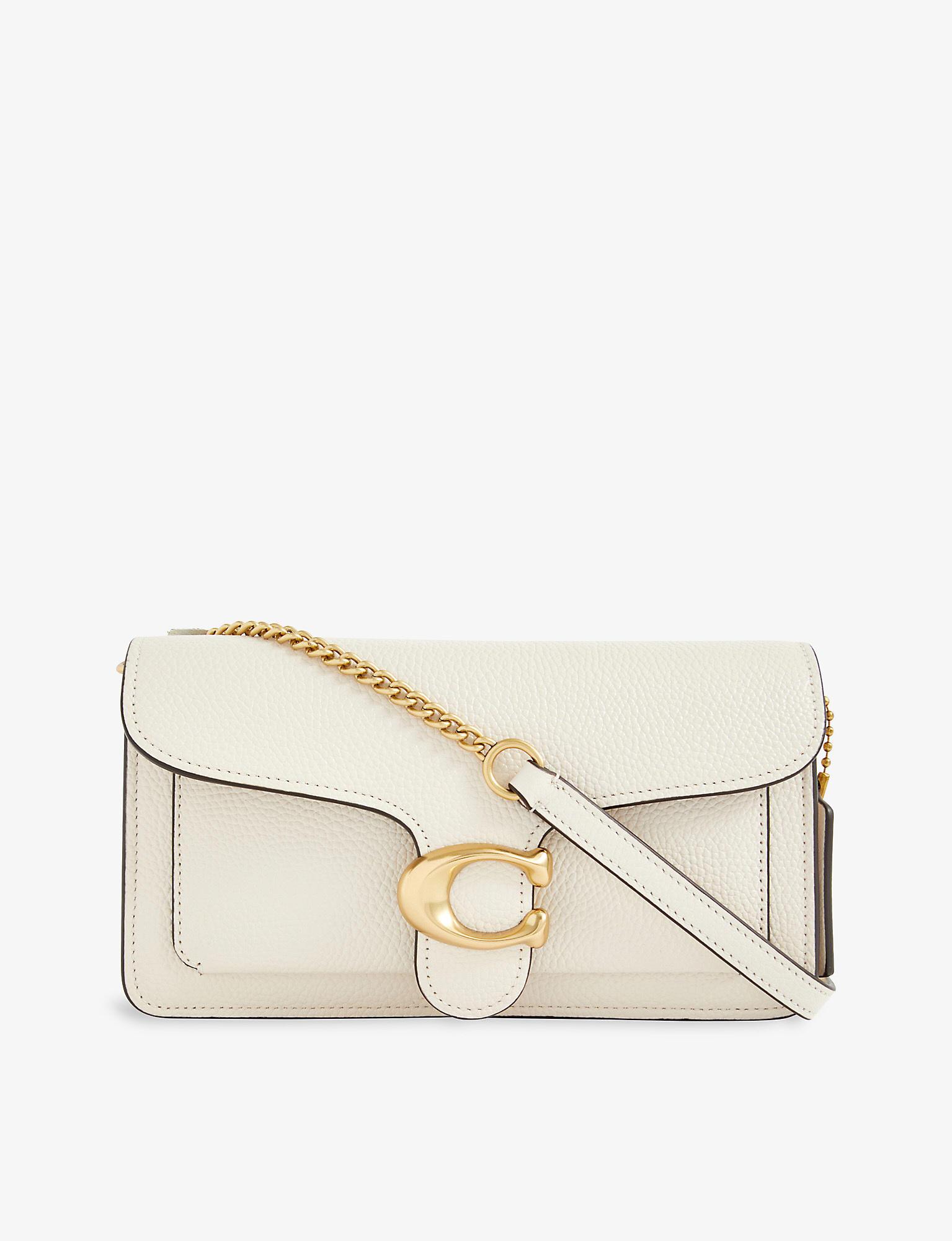 COACH Tabby Leather Crossbody Bag in Natural Lyst