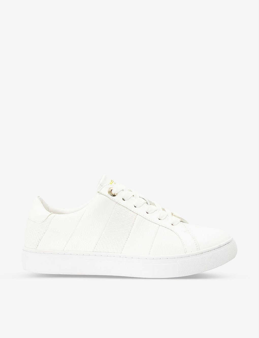 Dune Everleigh Panelled Faux-leather Trainers in White | Lyst