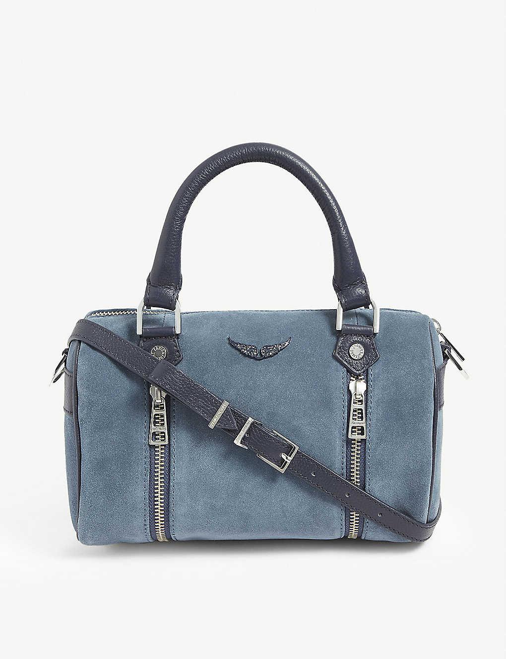 Zadig & Voltaire Xs Sunny Suede Bag in Blue | Lyst