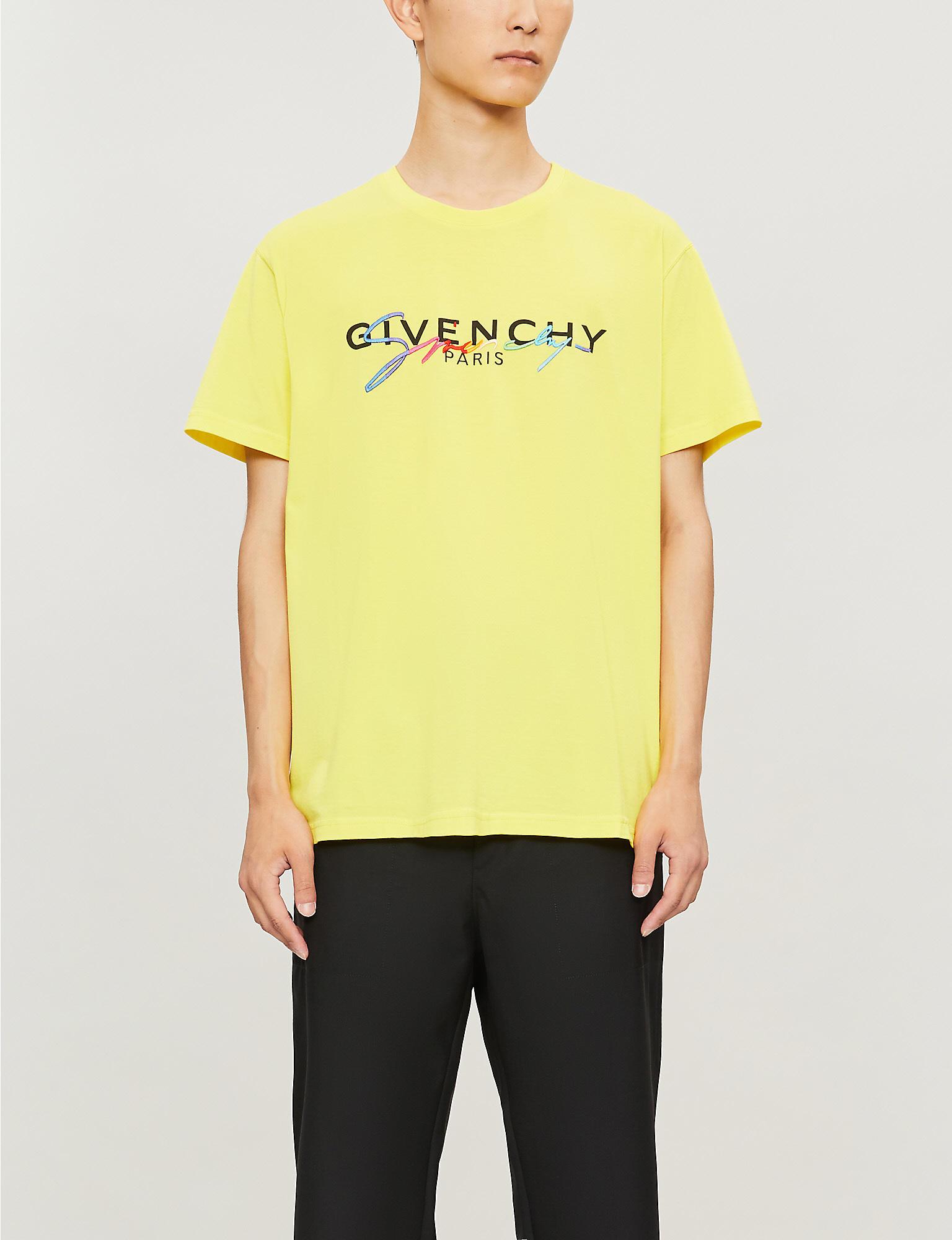 givenchy t shirt yellow