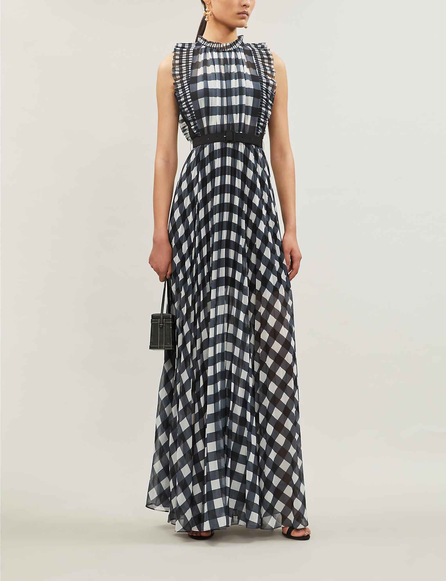 self portrait gingham dress