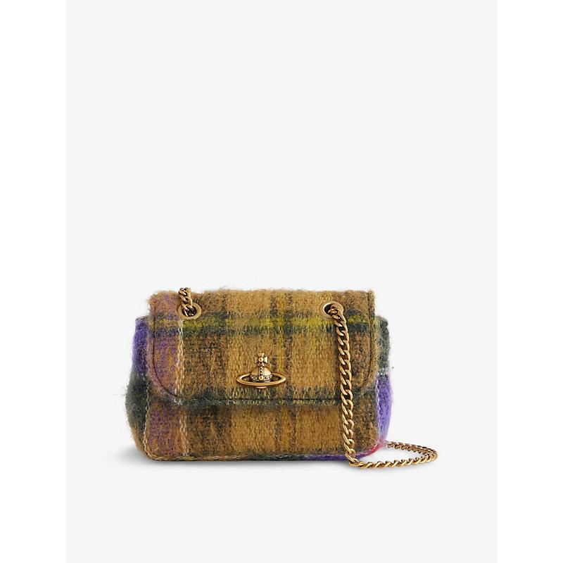 Vivienne Westwood Check-print Small Wool-blend Purse | Lyst