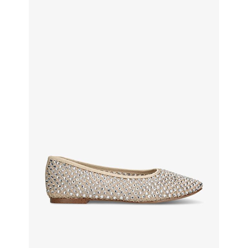 Steve Madden Marli Embellished Ballerina Pumps in White Lyst