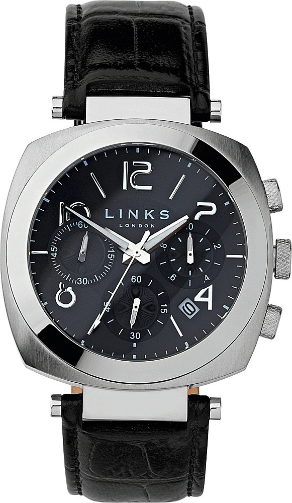 Links Of London Brompton Leather Strap Chronograph Watch In Black Lyst Links Of London Brompton Leather Strap Chronograph Watch In Black Lyst