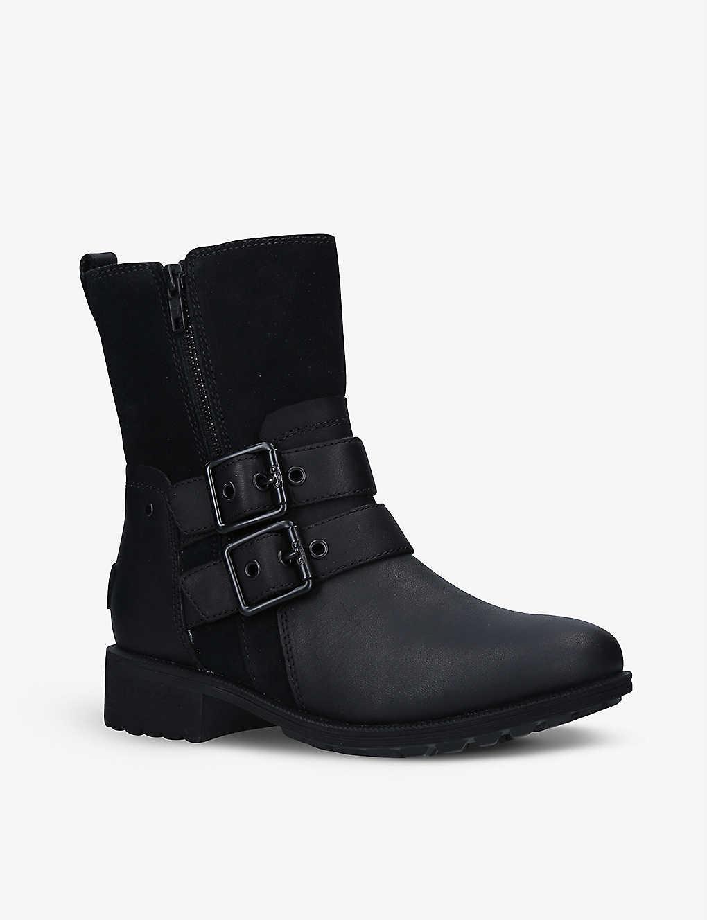 leather and suede ugg boots