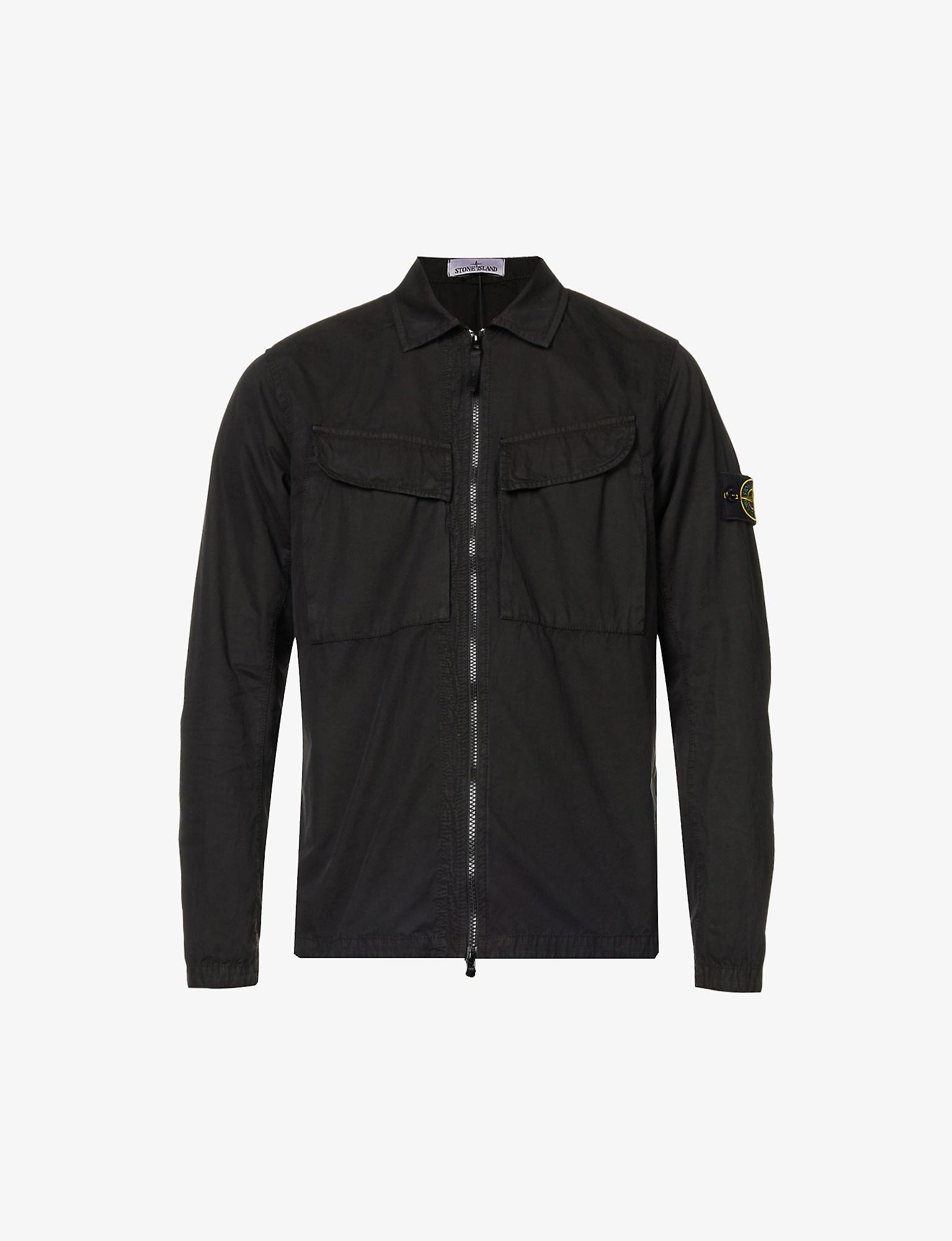 Stone Island T.co+old Brandbadge Washed Regularfit Cotton Jacket in