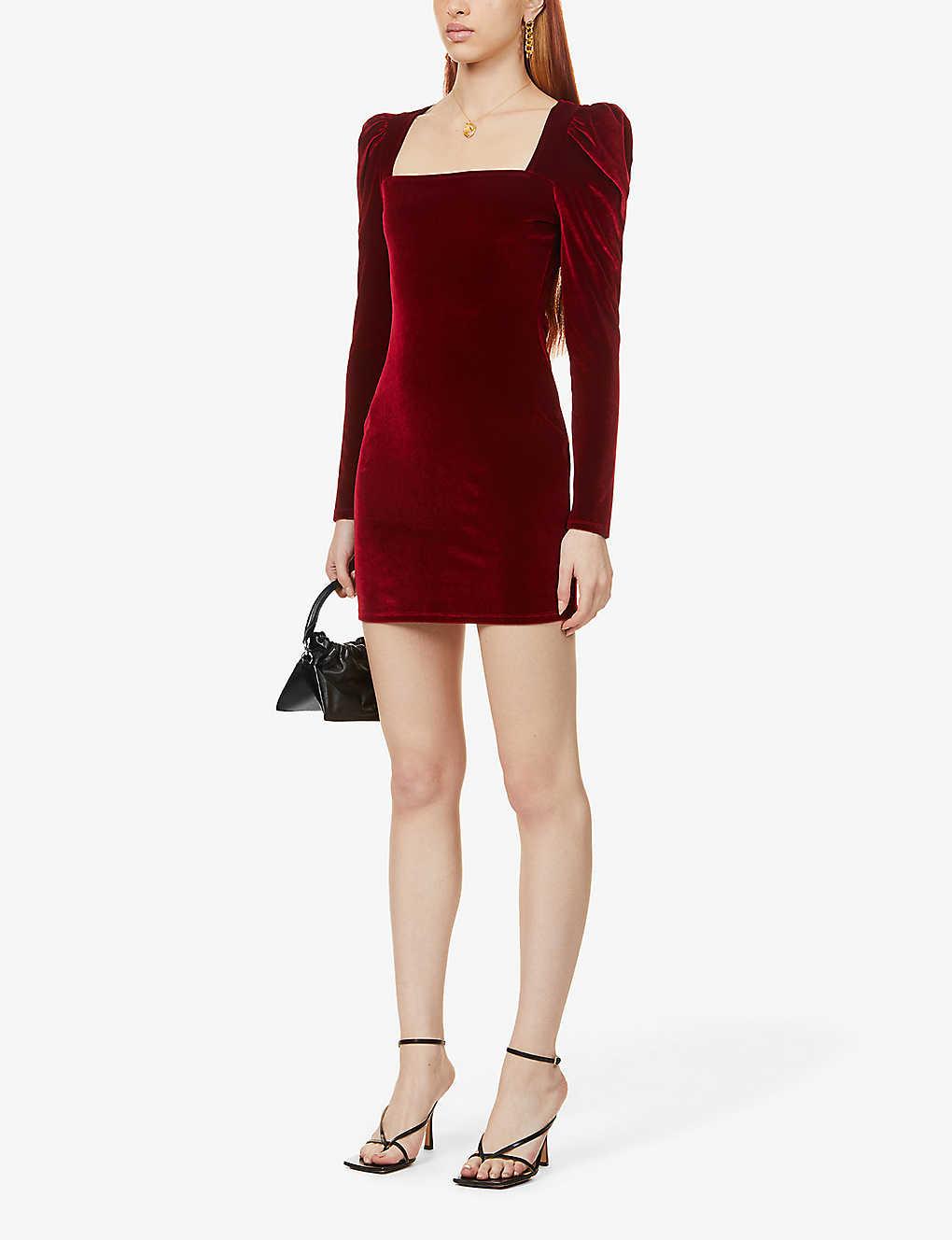 lunar satin mini dress