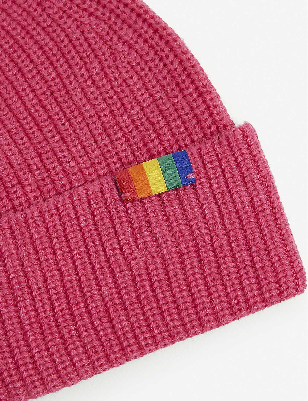 kurt geiger rainbow beanie
