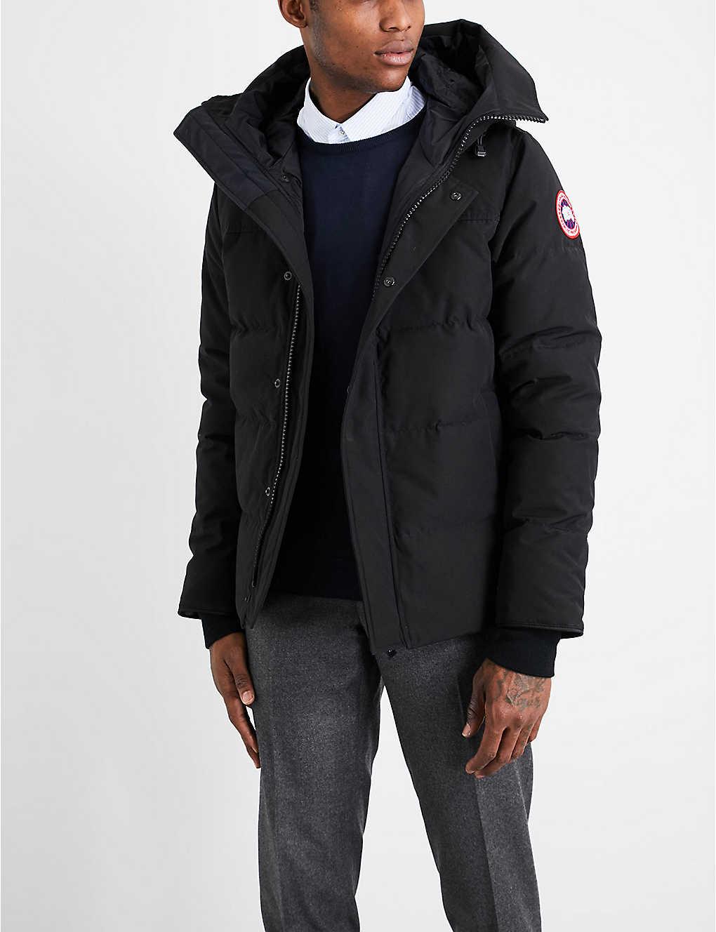 canada goose men's macmillan parka black