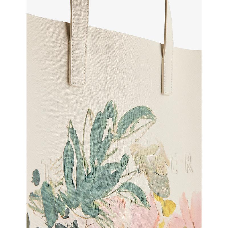 【Ted Baker】UK発 Meaicon フローラル 花 トート バッグ ロゴ Ted Baker Meaicon Large Floral-print Icon Tote Bag in