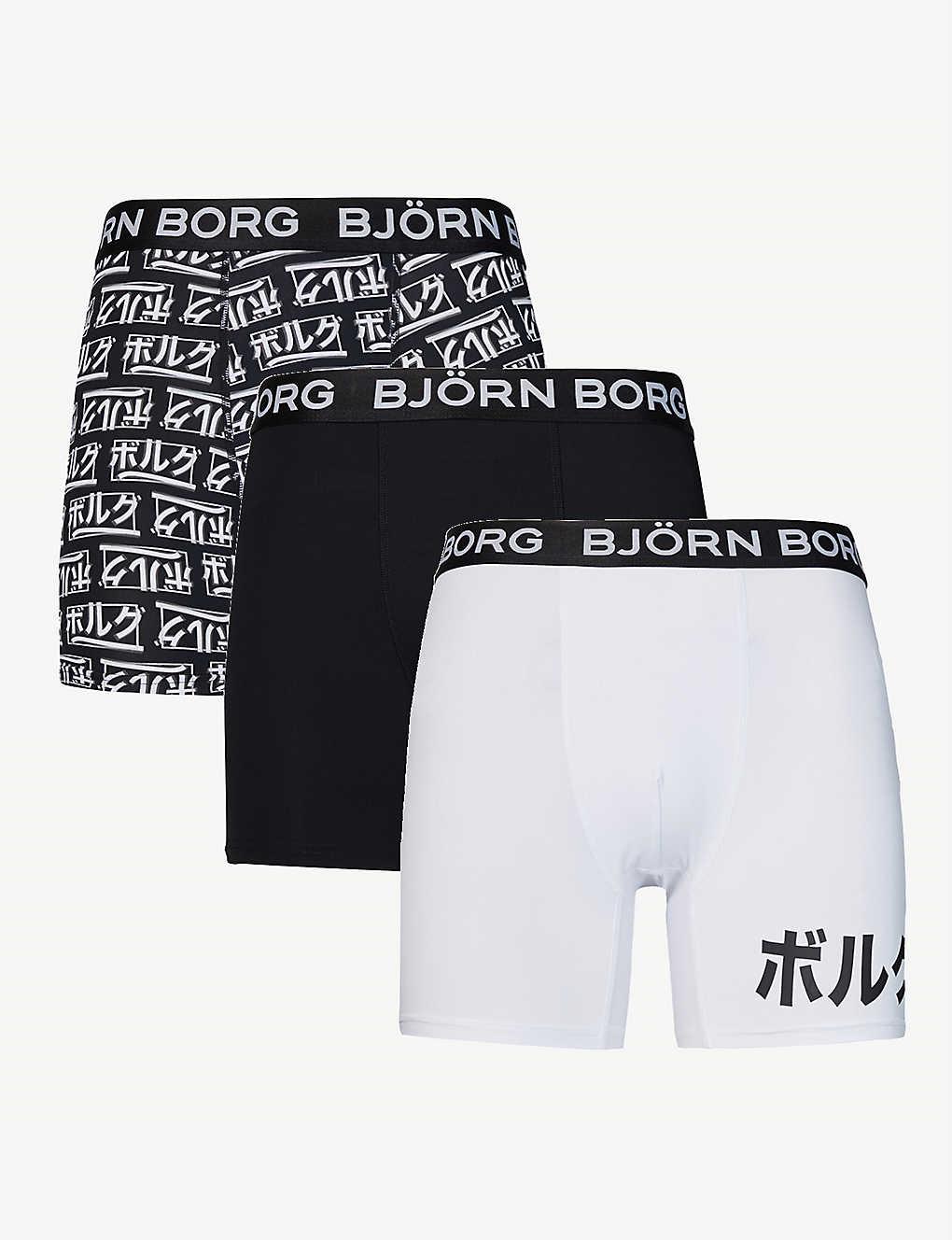 Björn Borg Synthetic Placed Jpn Pack Of Three Stretch-jersey Performance  Boxers in White for Men - Lyst