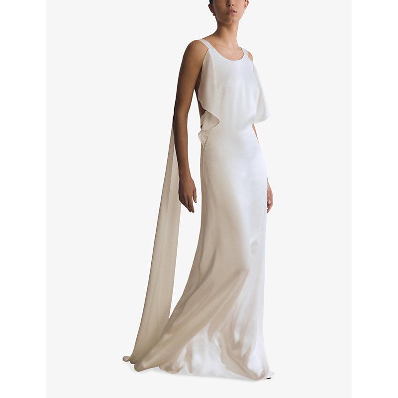 【海外限定】REISSワンピース☆Reiss x Atelier Brackley Draped Reiss X Atelier Brackley Draped Duchess Satin Maxi Dress in