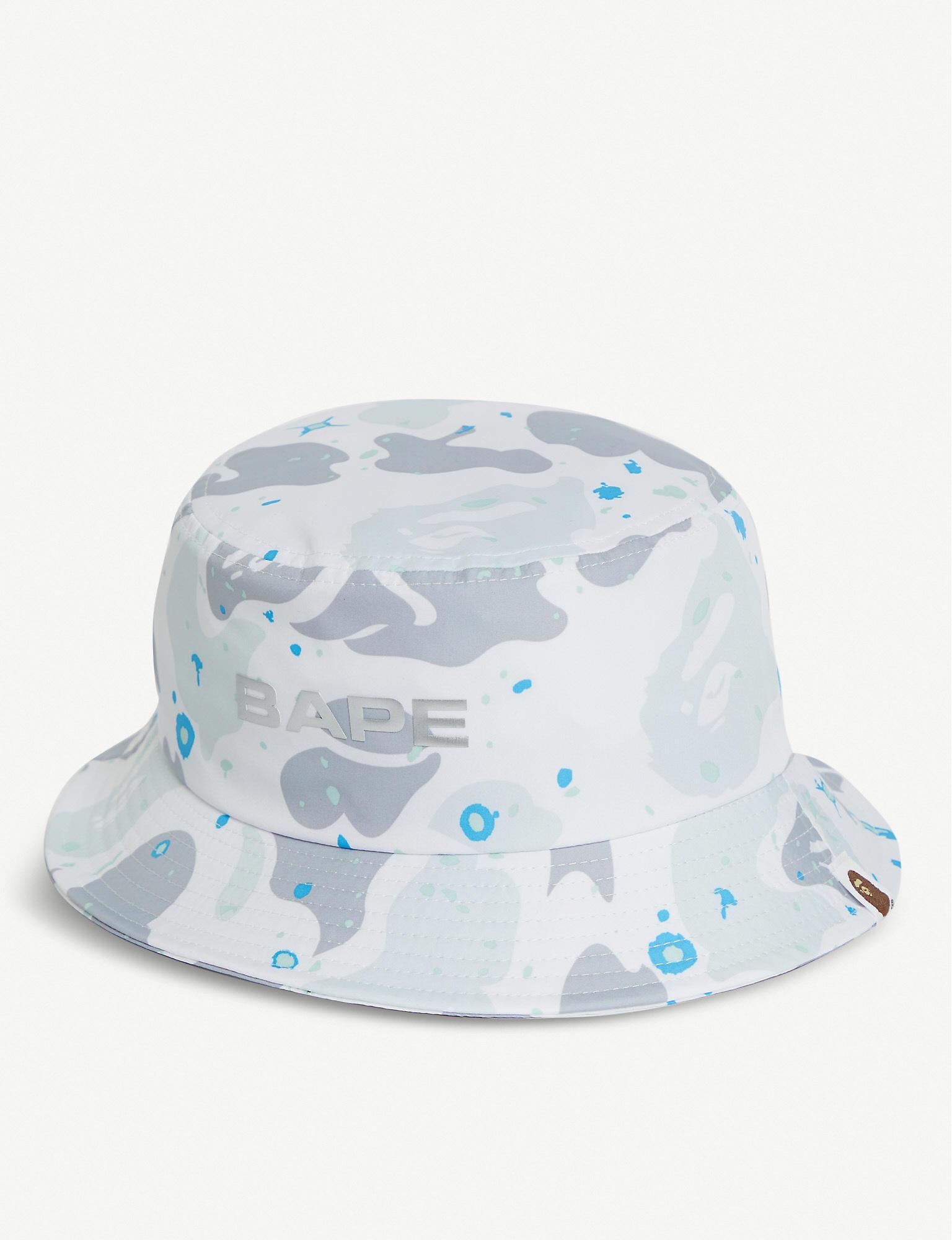 bape space camo bucket hat