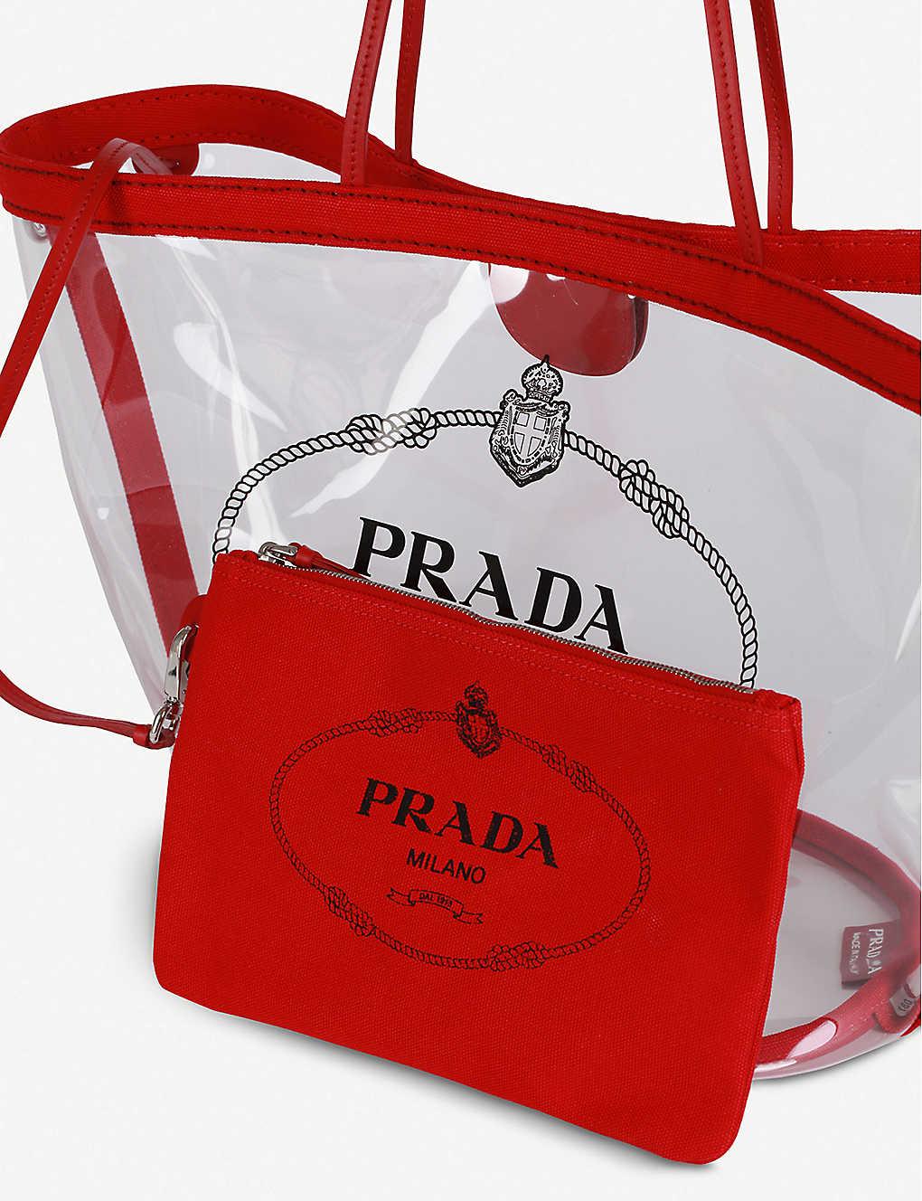 prada plexiglass bag