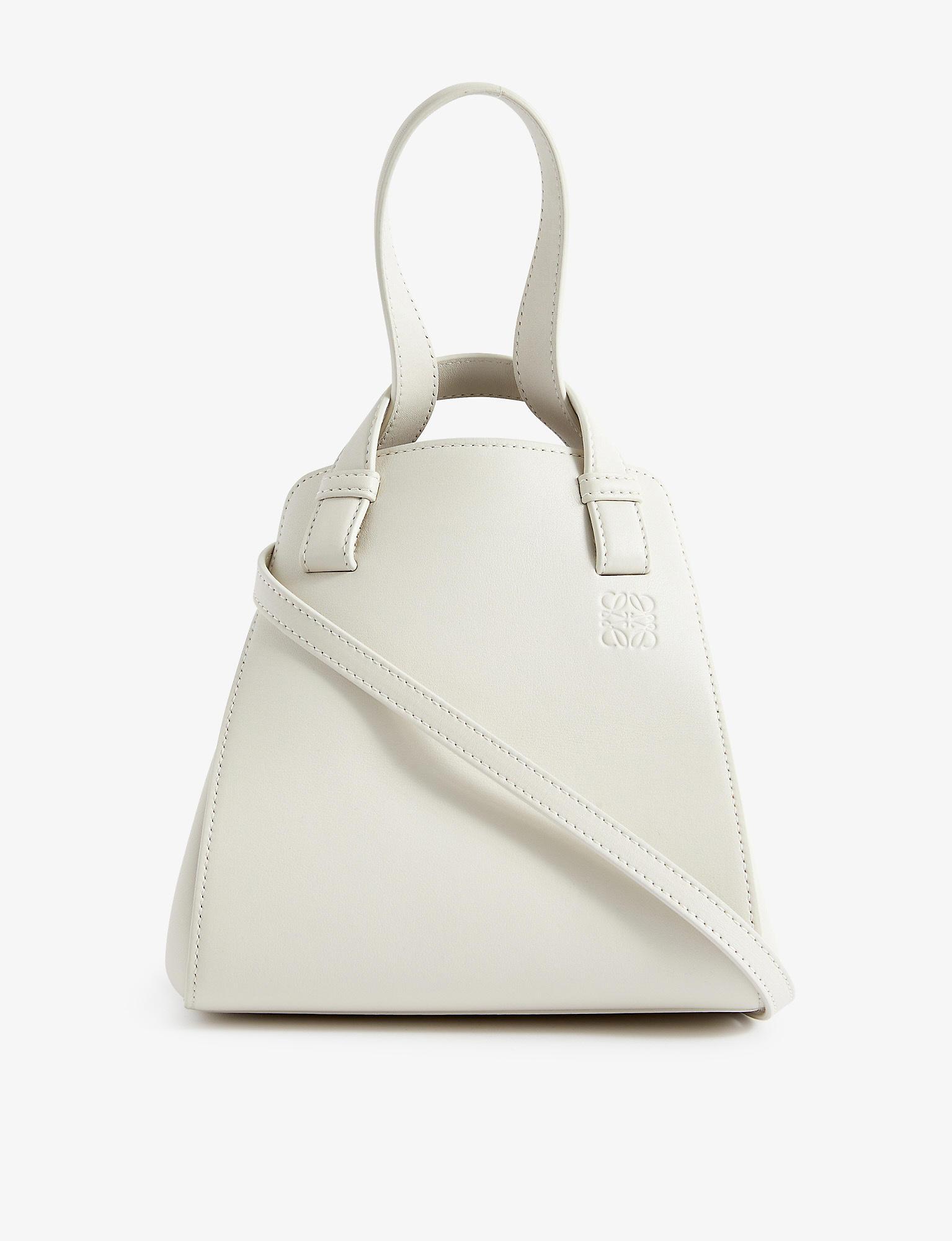 Loewe Hammock Nugget Leather Shoulder Bag in White Lyst