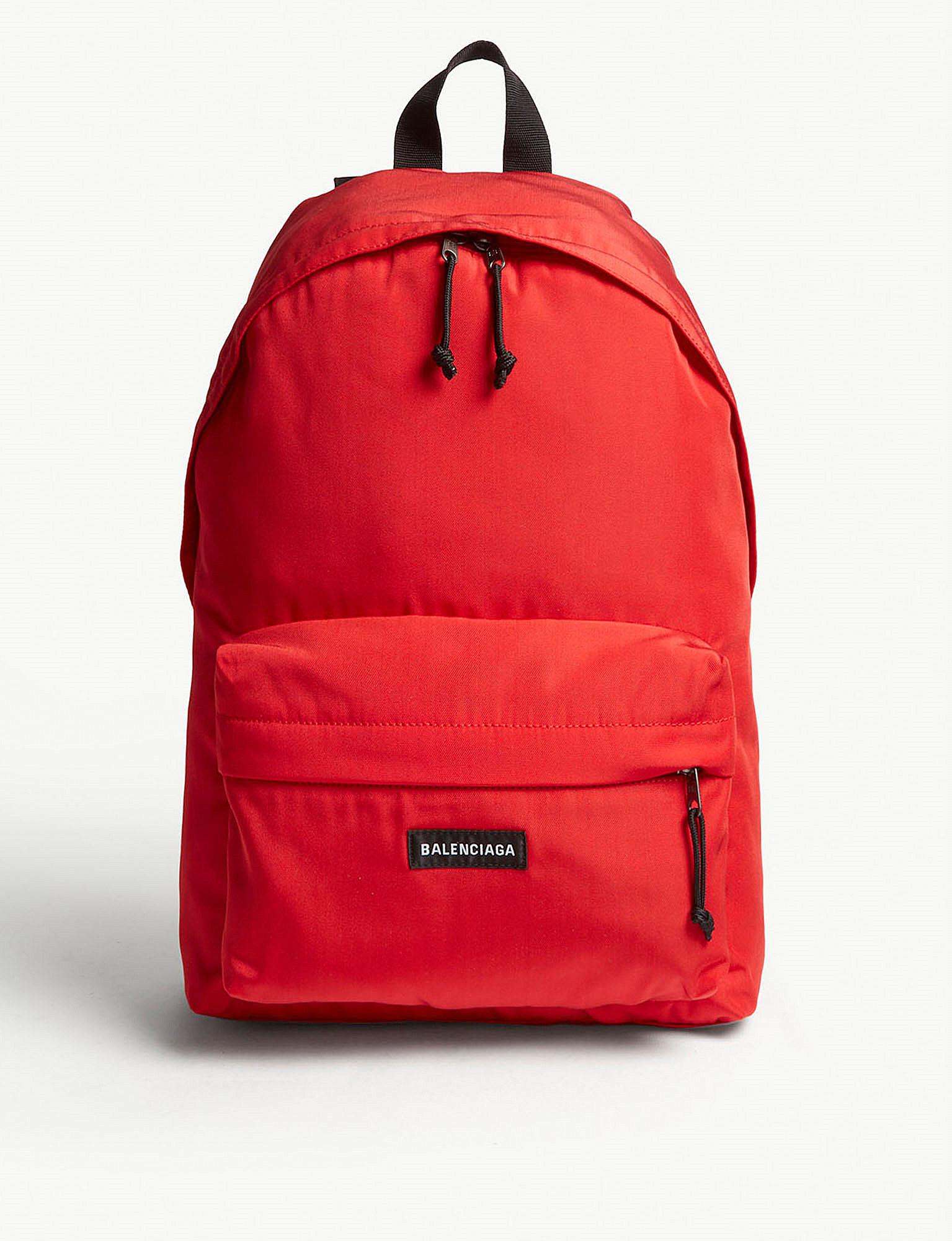 balenciaga backpack red