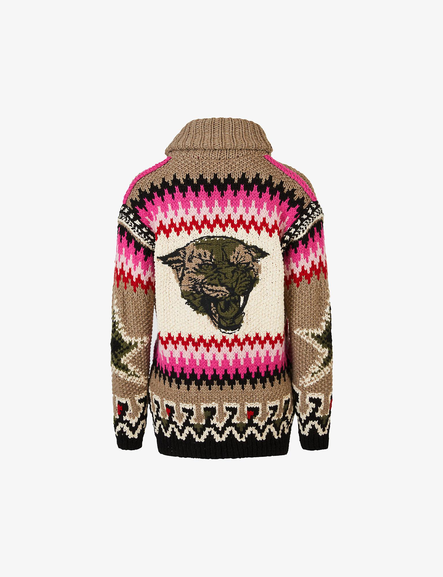 Zadig & Voltaire Zelly Geometric-print Cashmere Jacket | Lyst
