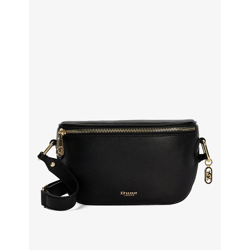 Dune Dent Small Logodebossed Fauxleather Crossbody Bag in Black Lyst