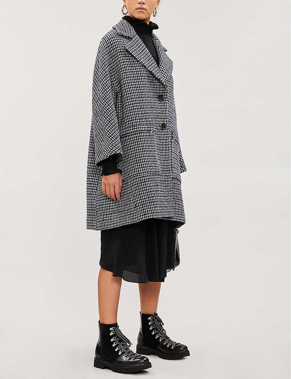 maje houndstooth coat