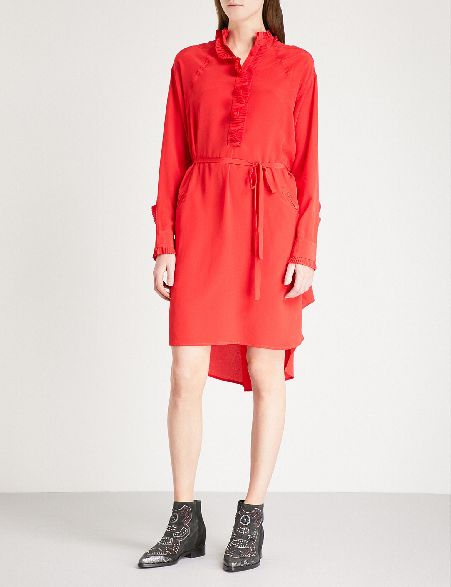 zadig and voltaire red dress