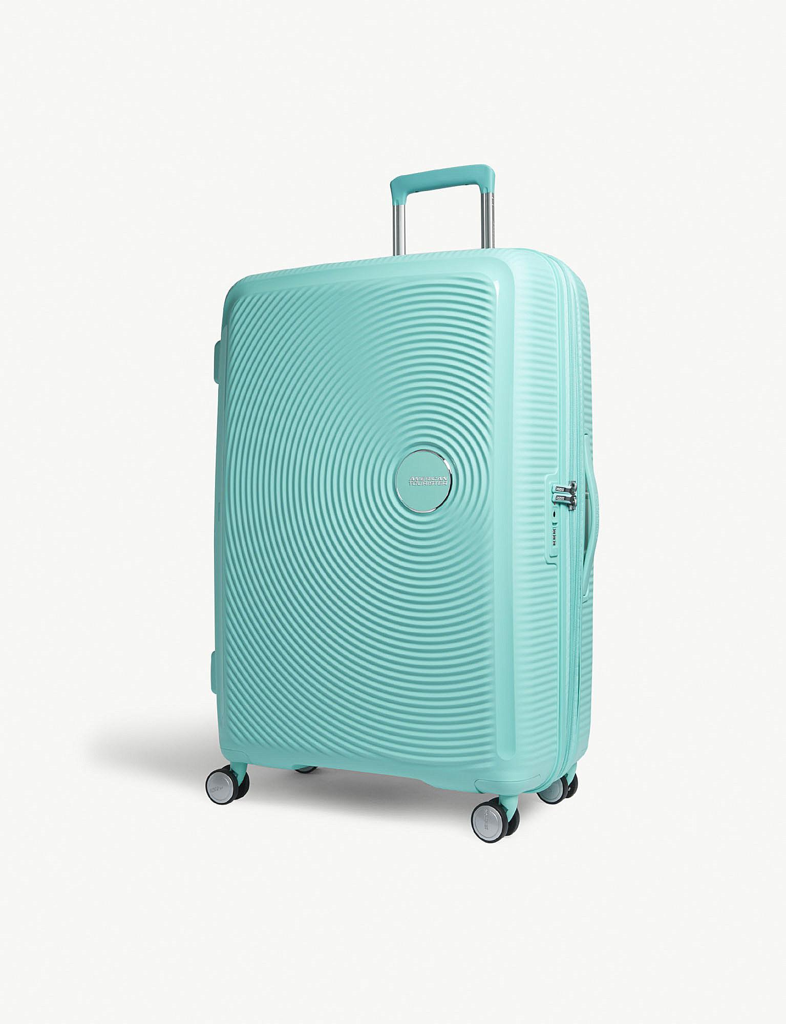 American Tourister Soundbox Expandable Four-wheel Suitcase 77cm in Deep  Mint (Green) - Lyst
