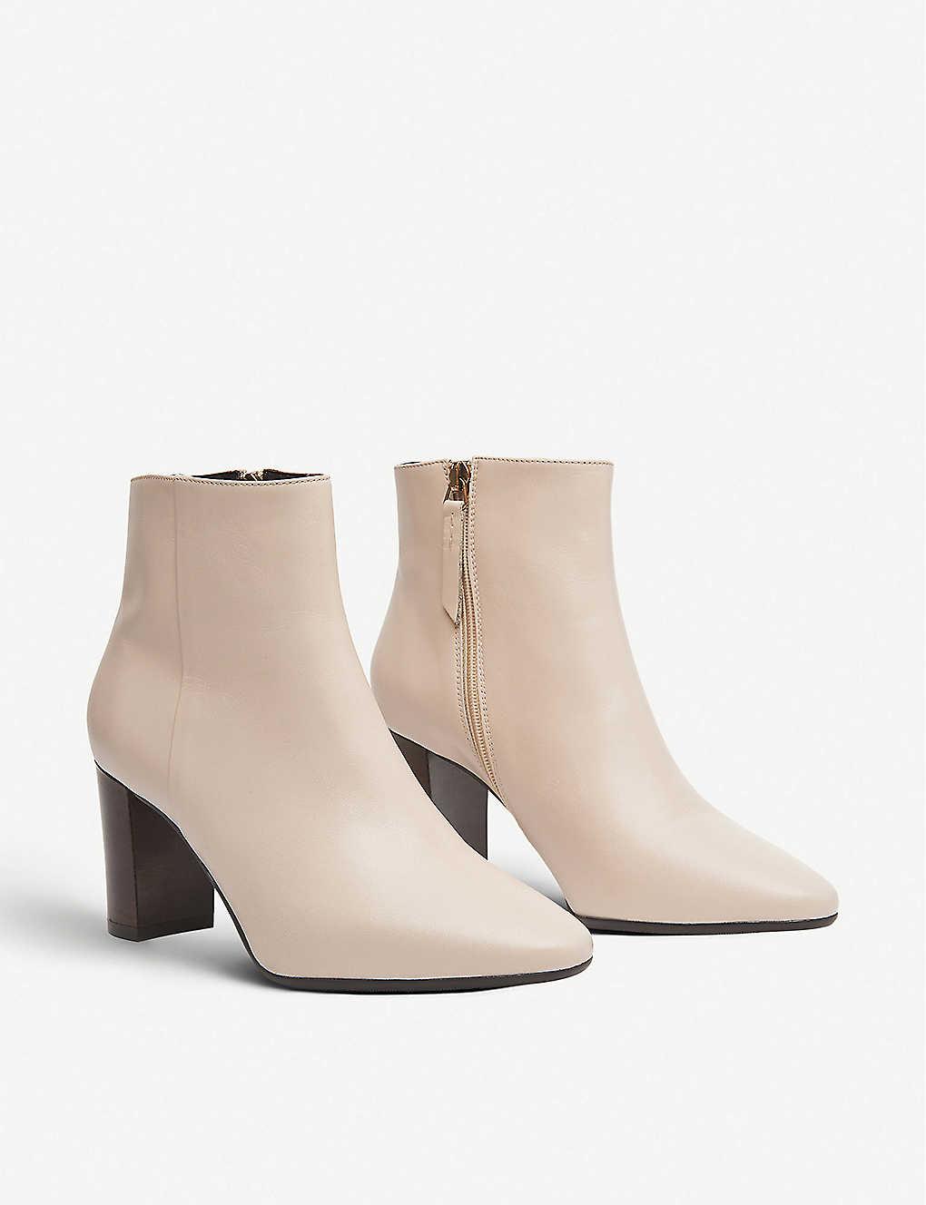 LK Bennett Sira Leather Ankle Boots in 