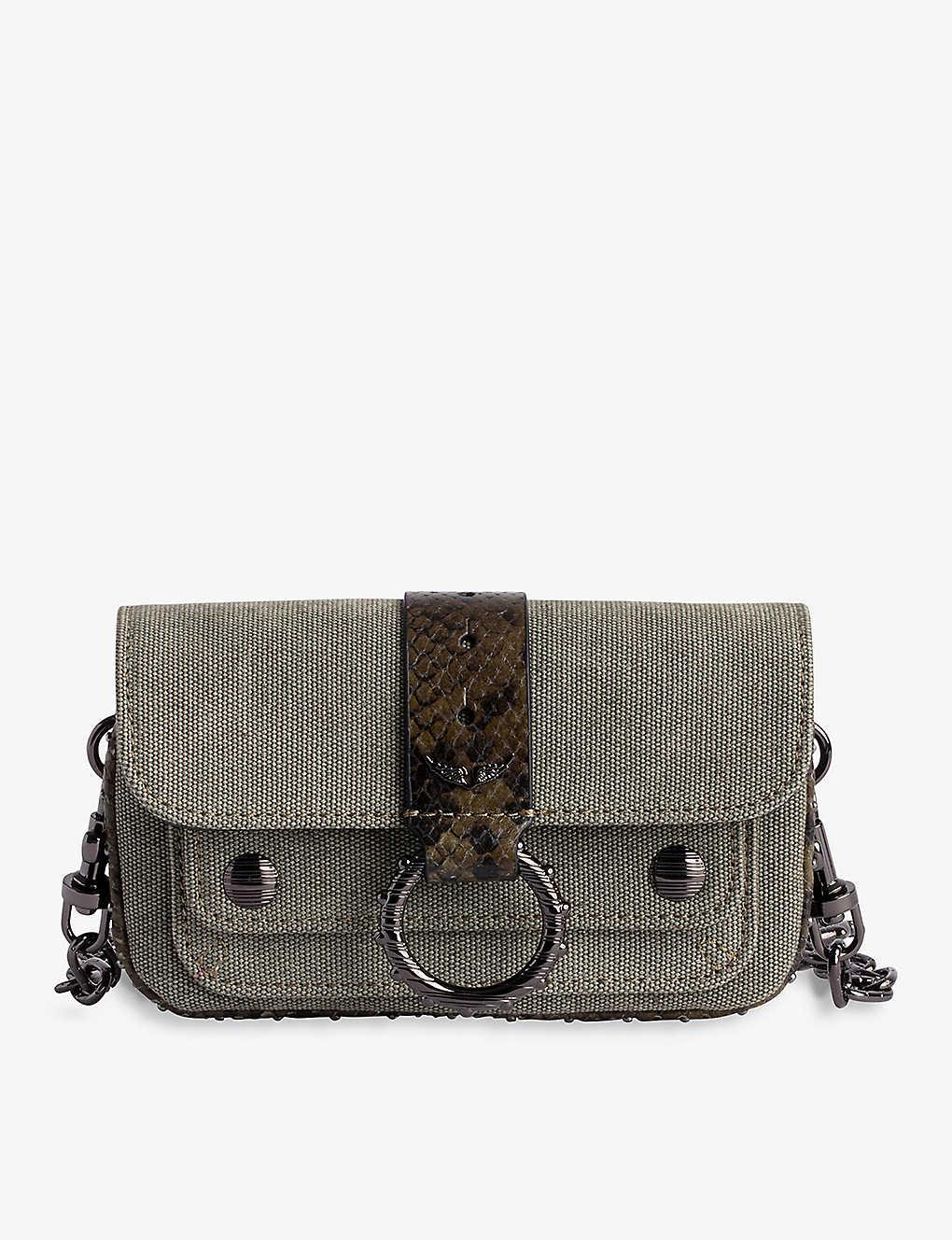 Zadig & Voltaire Kate Cotton Wallet Bag in Gray Lyst