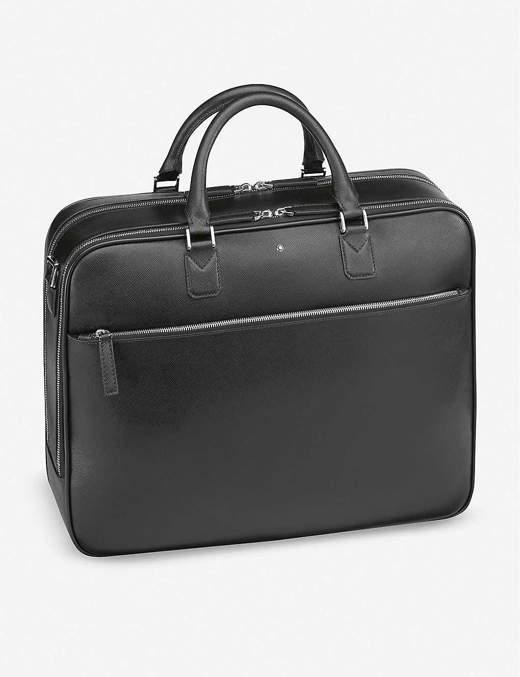 Montblanc Sartorial Large Leather And Nylon Document Case in Black for ...