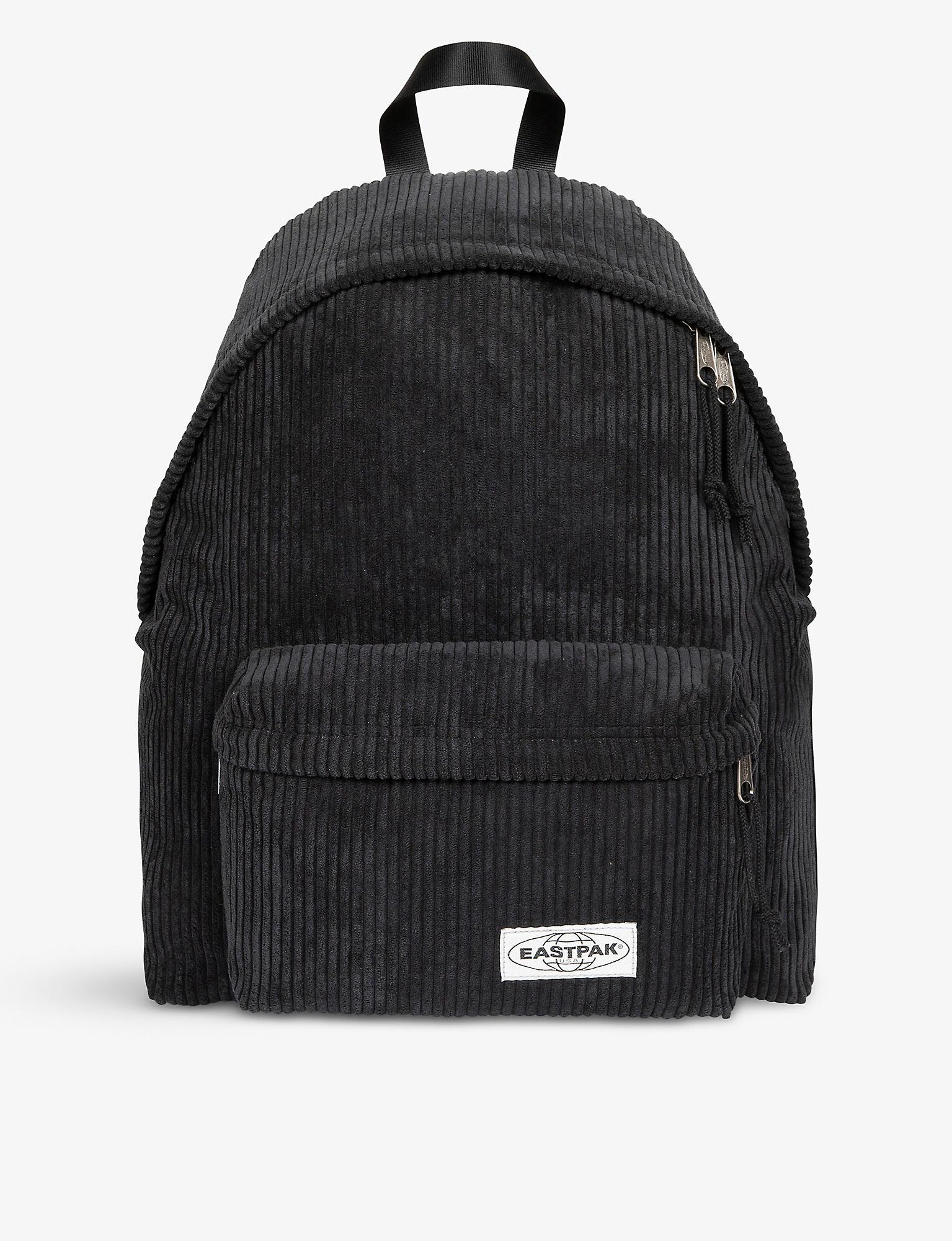 Eastpak Soft-rib Padded Large Woven Backpack in Black | Lyst