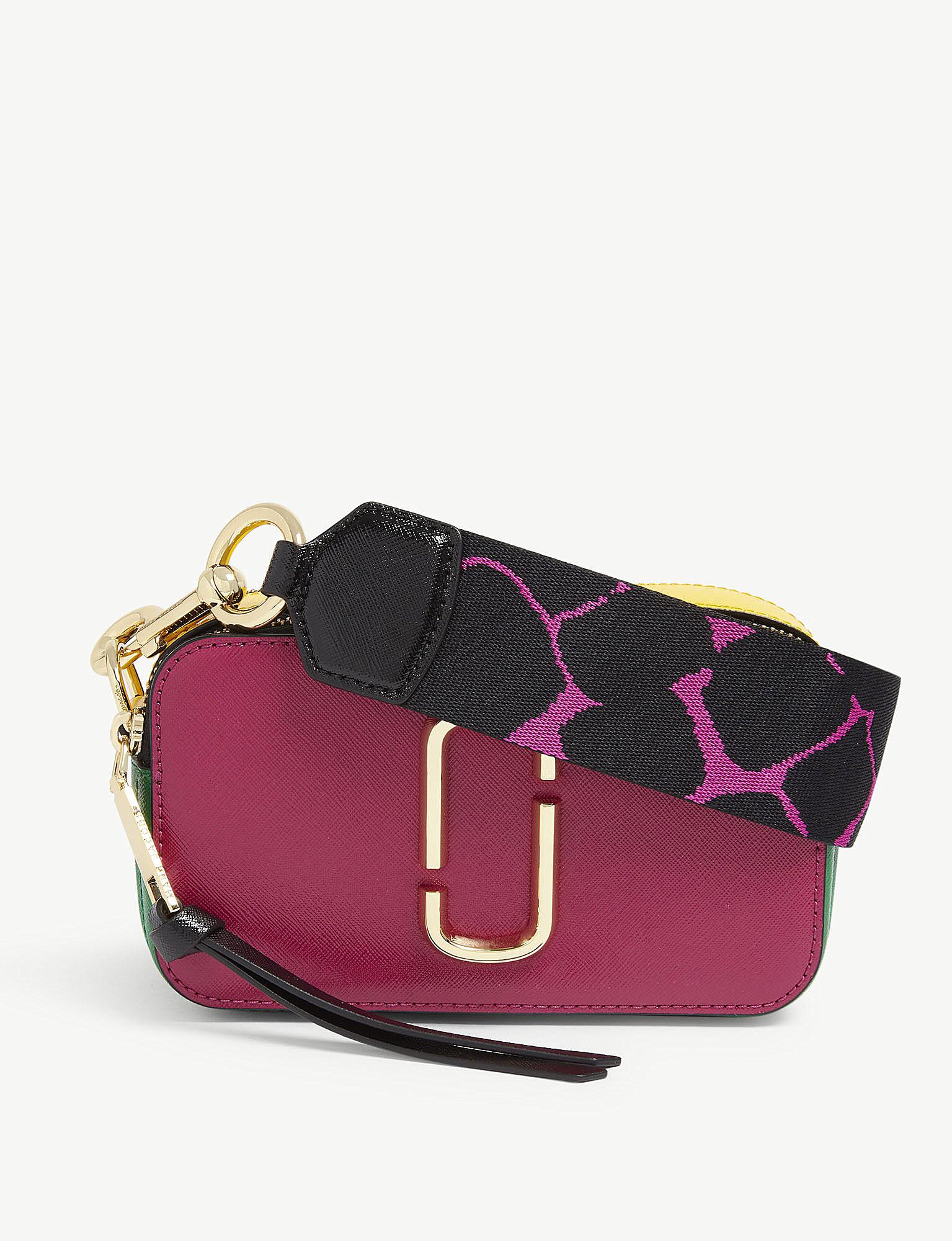 Marc Jacobs Leather Snapshot Cross-body Bag in Purple - Lyst