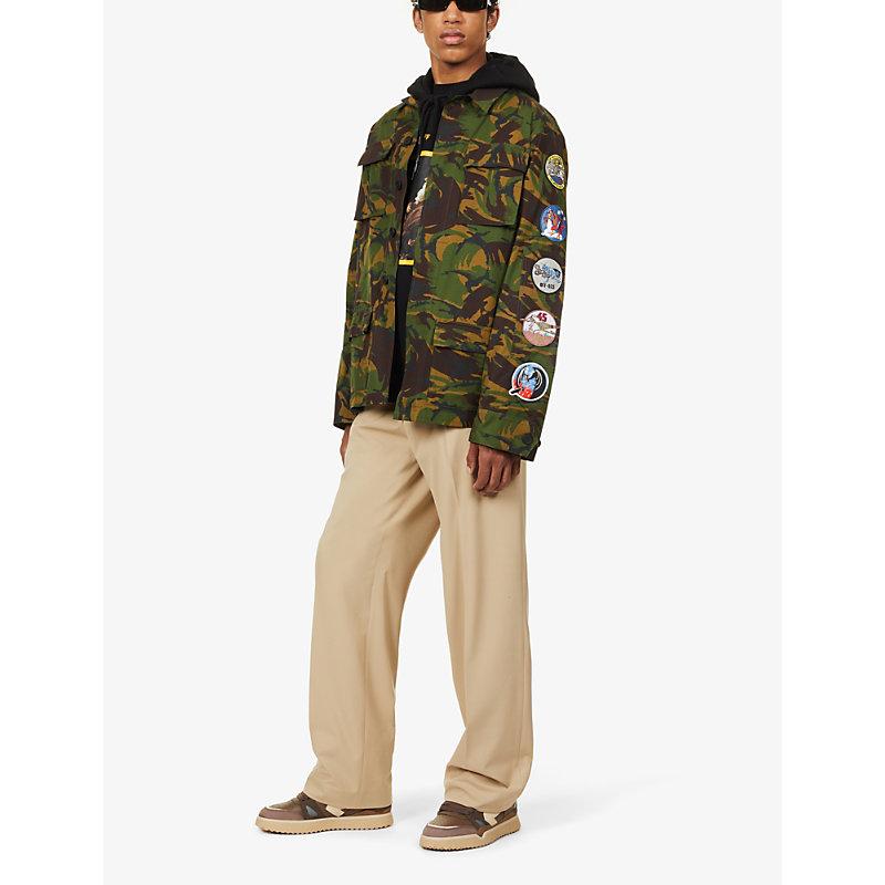 Off-White c/o Virgil Abloh Camouflage Graphic-patch Cotton Field