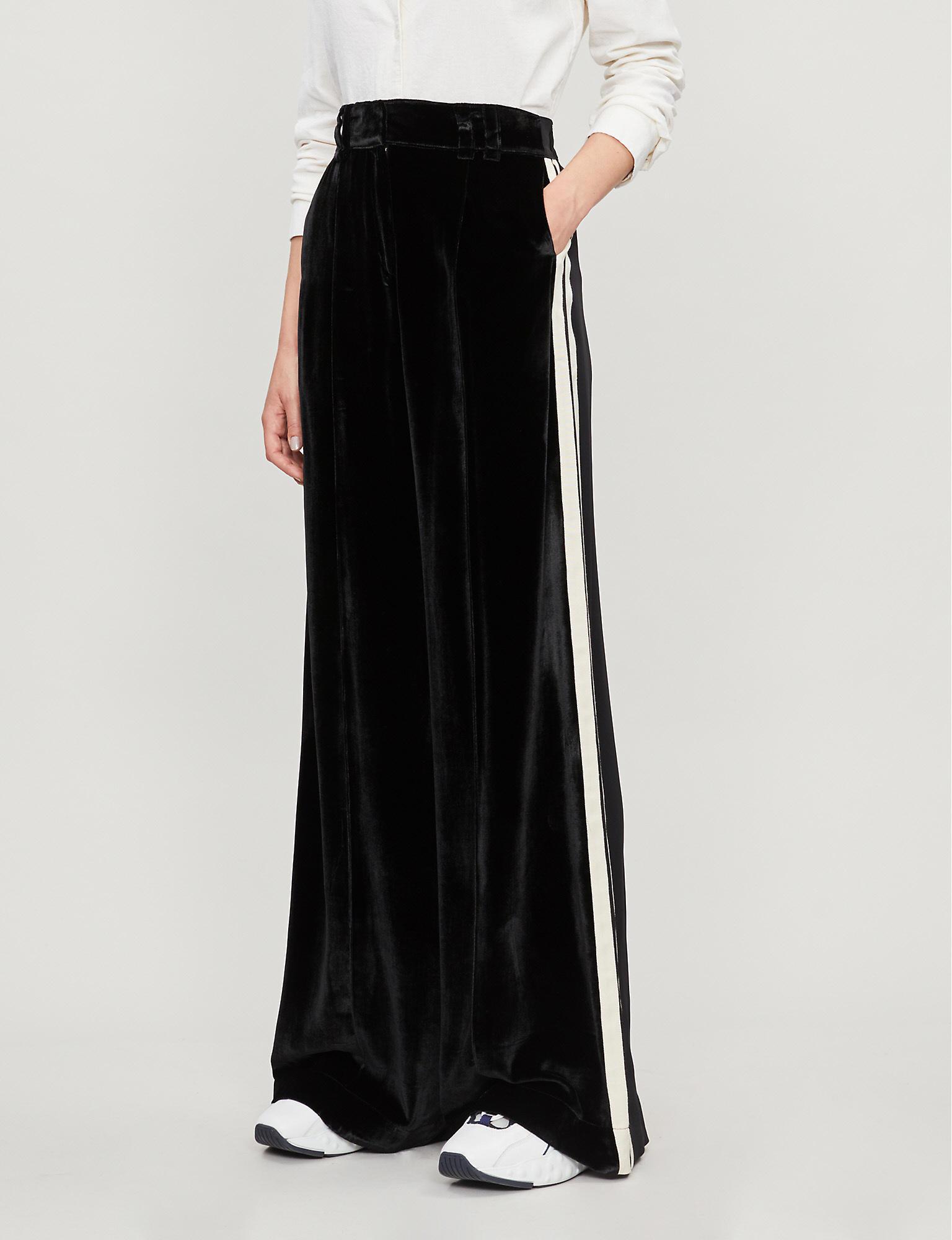 womens trousers with side stripe