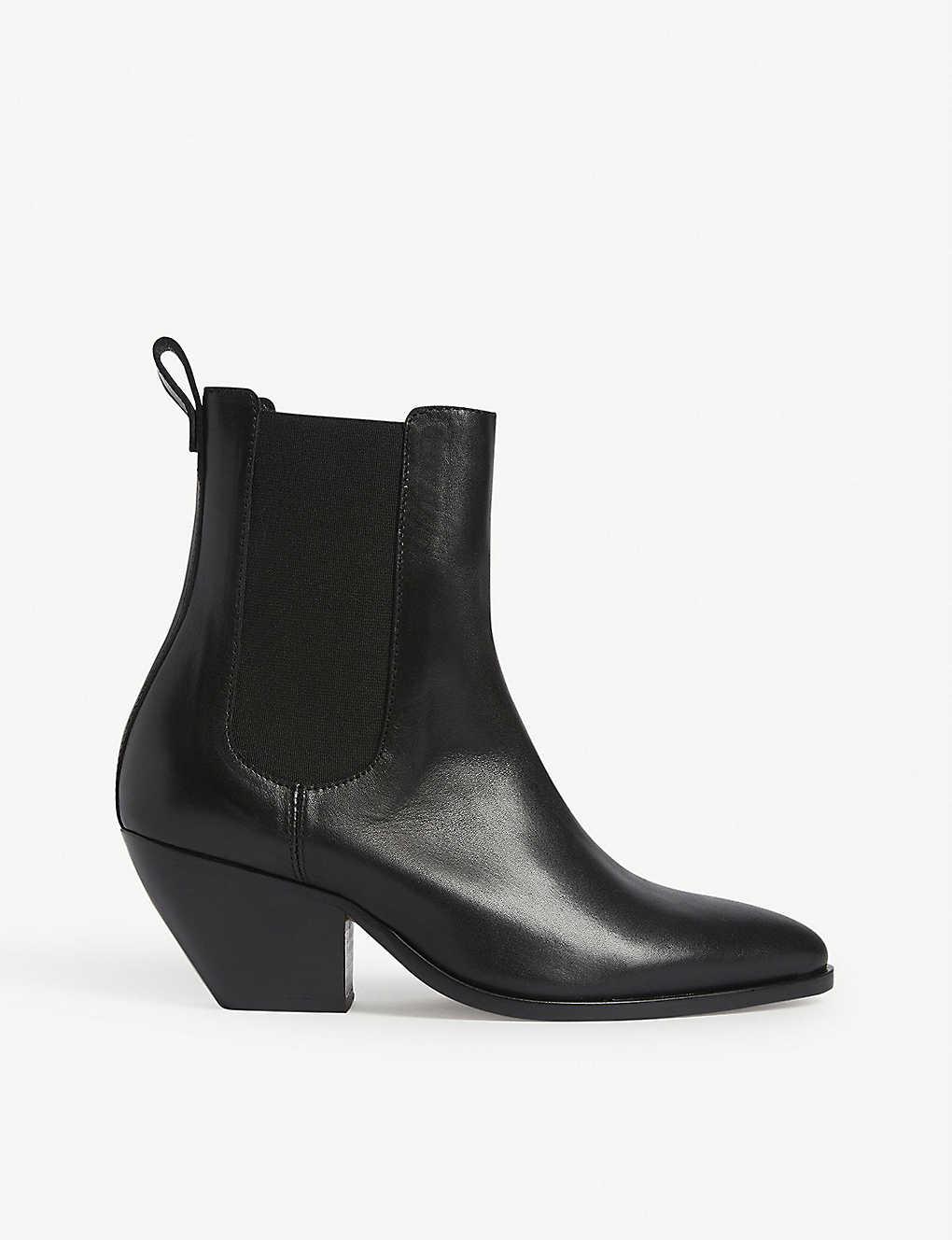 sandro biker boots with gold eyelets