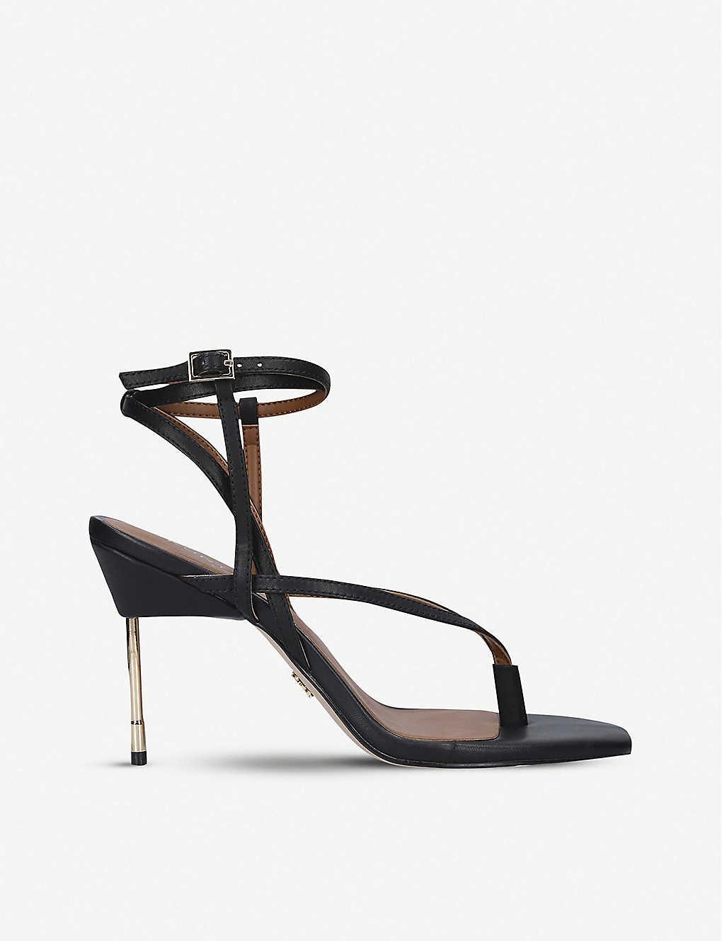 Kurt geiger black strappy heels Clearance