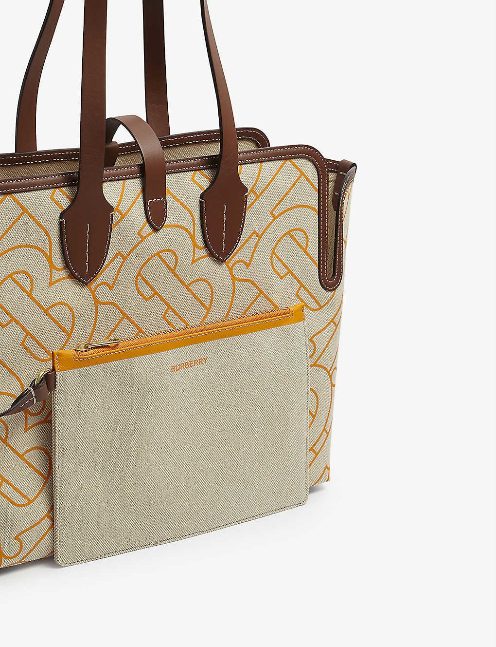 monogram canvas tote bag