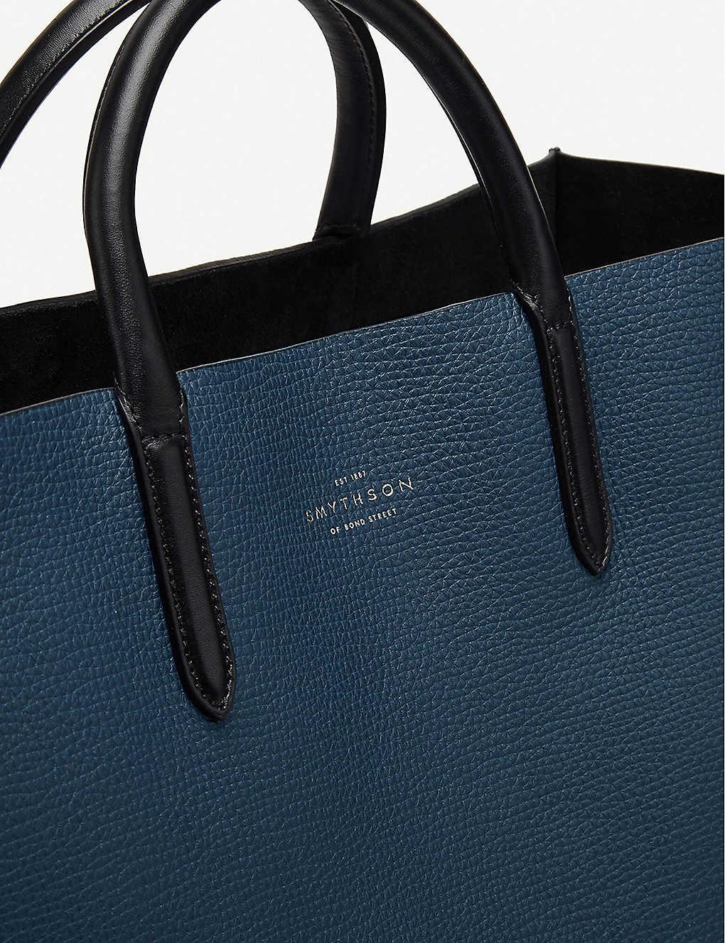 Smythson Ludlow Shopper Bag in Blue | Lyst