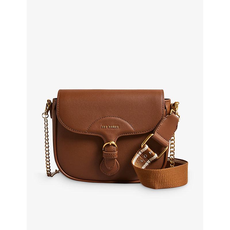 Ted Baker Esia Leather Crossbody Bag in Brown Lyst