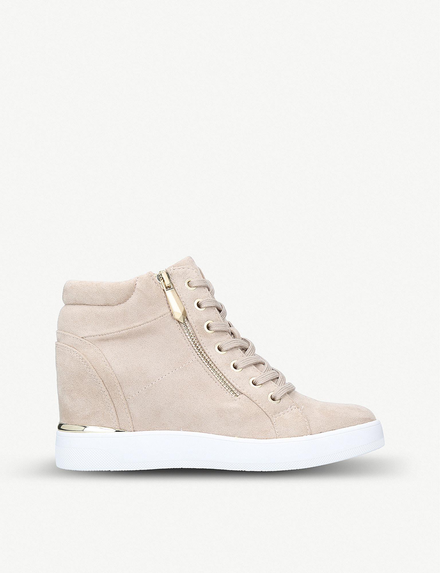 ALDO Ailanna Wedged Trainers in Natural | Lyst