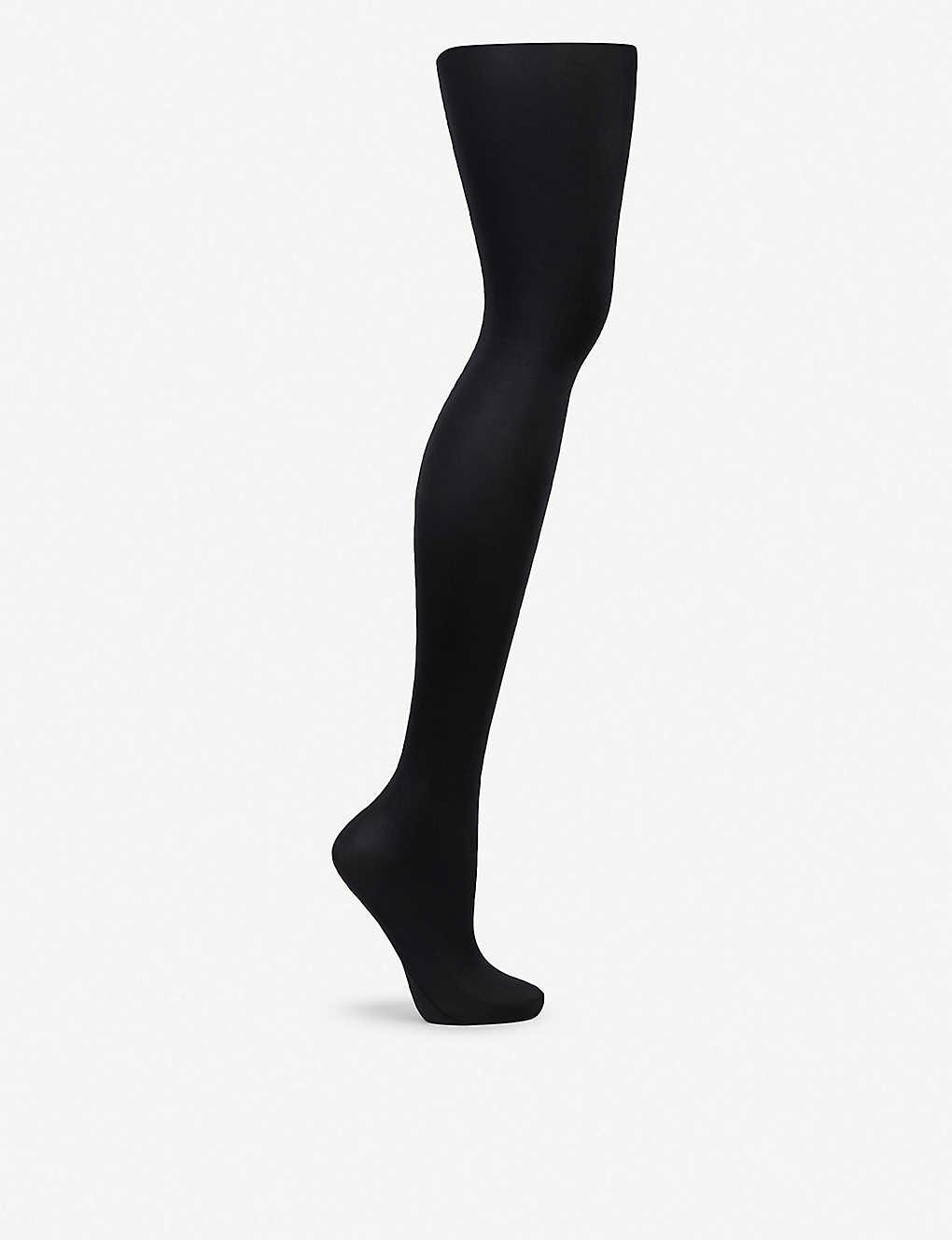 Wolford Women's Black Satin De Luxe 50 Tights Lyst