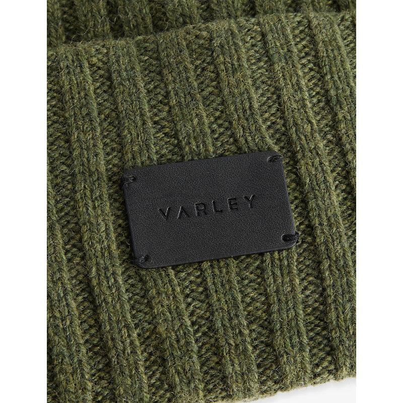Varley Elva Chunky Ribbed-Knit Wool-Blend Beanie Hat in  display picture 1