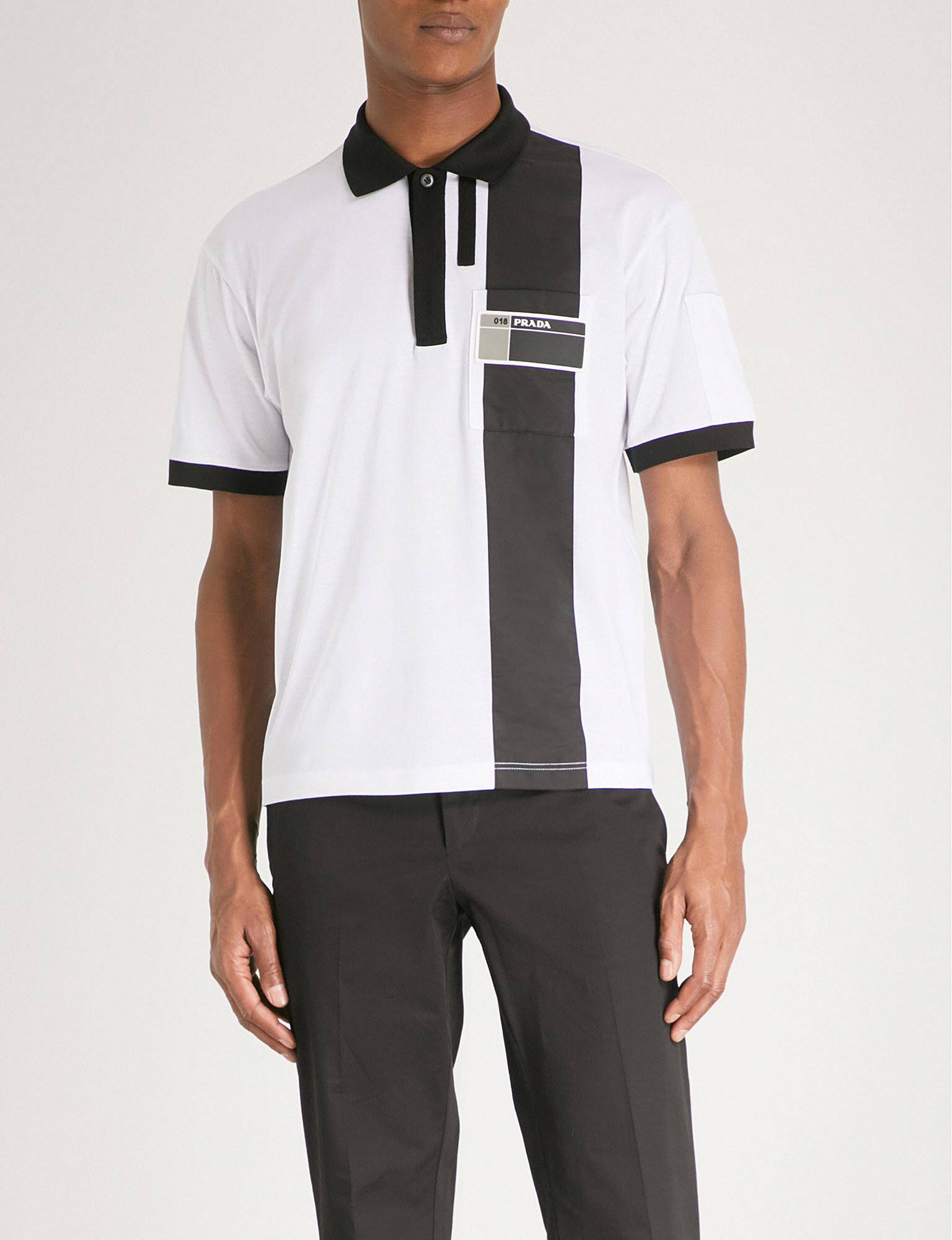 prada pique polo shirt