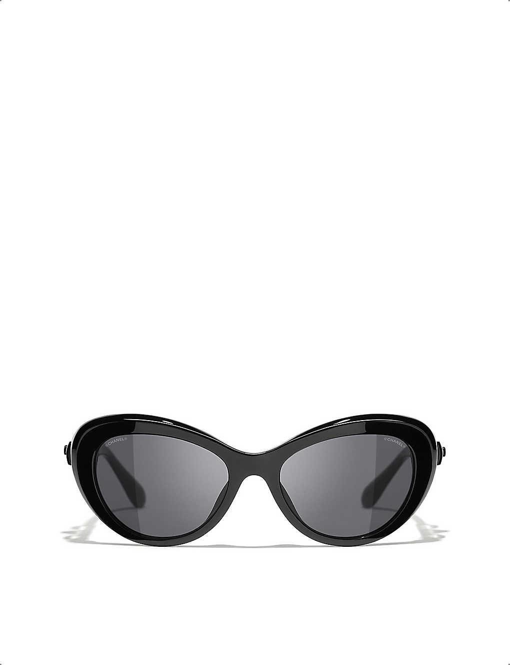 Chanel Cat Eye Sunglasses in Black