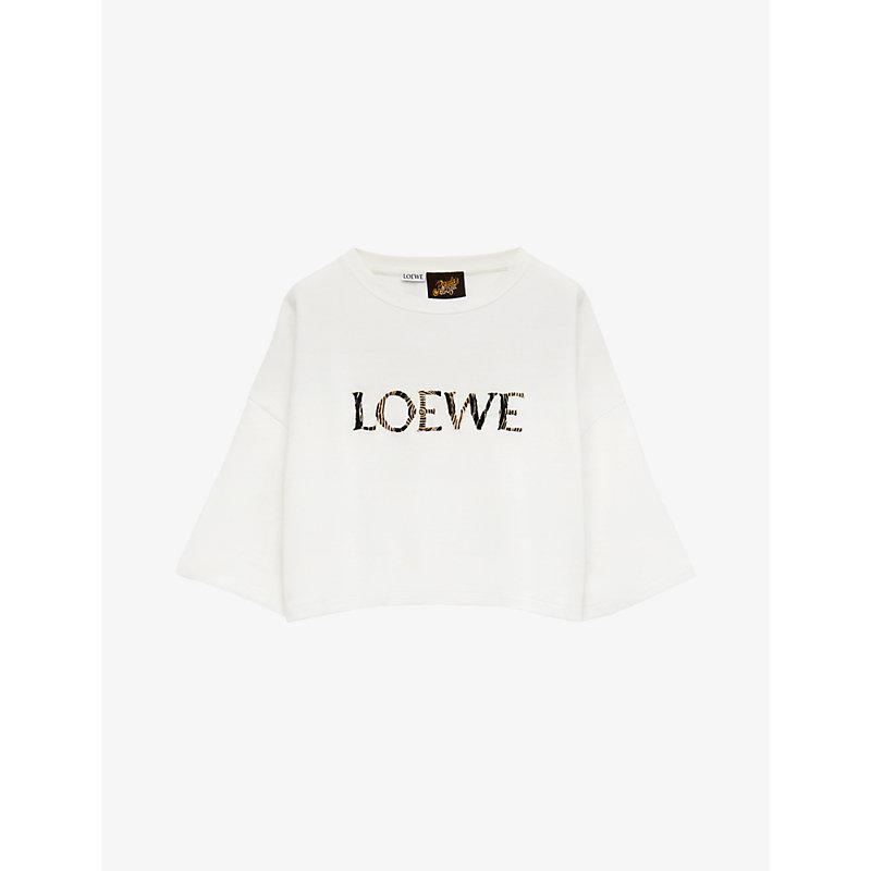 Loewe X Paula's Ibiza Cropped Relaxed-fit Cotton-blend