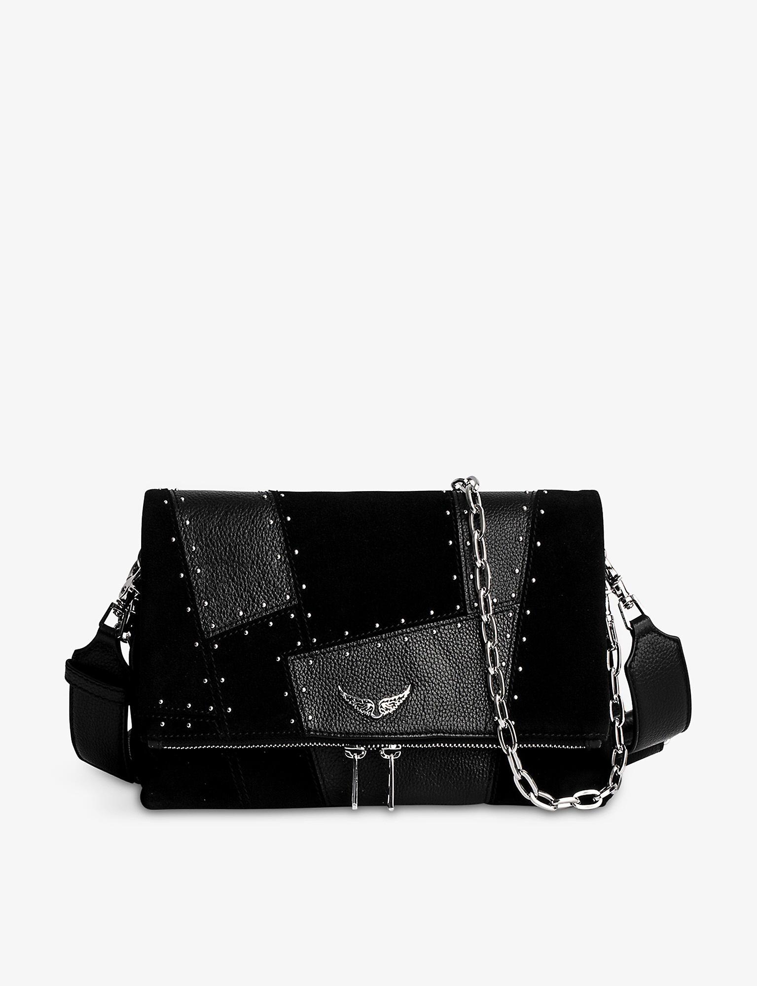 Zadig & Voltaire Studded Patchwork Rock Bag