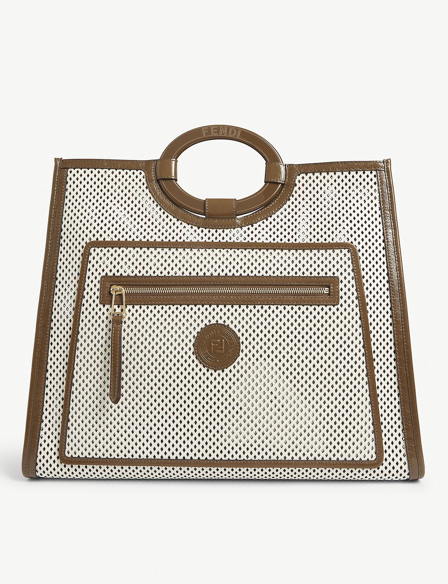 fendi perforated tote