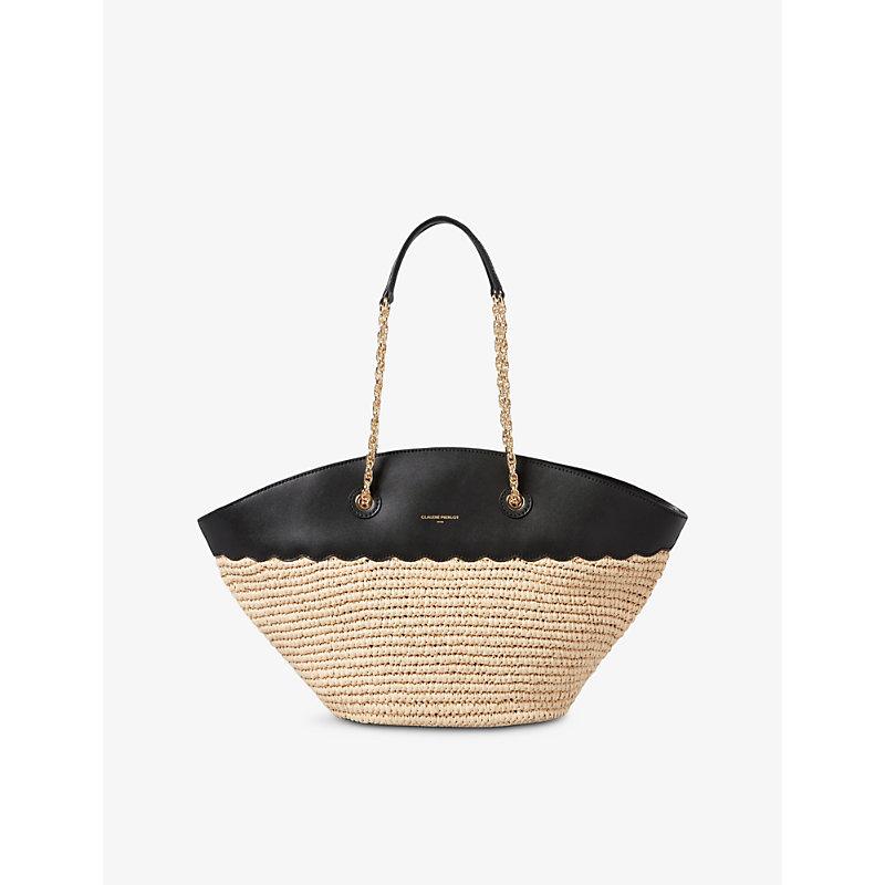 ★パリ発 CLAUDIE PIERLOT★ レザー＆持ち手 ミニガゴバッグ 黒 All bags for women | Claudie Pierlot