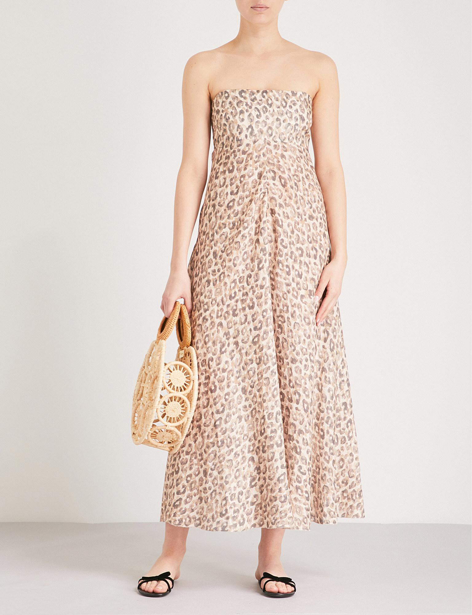 zimmermann melody leopard dress