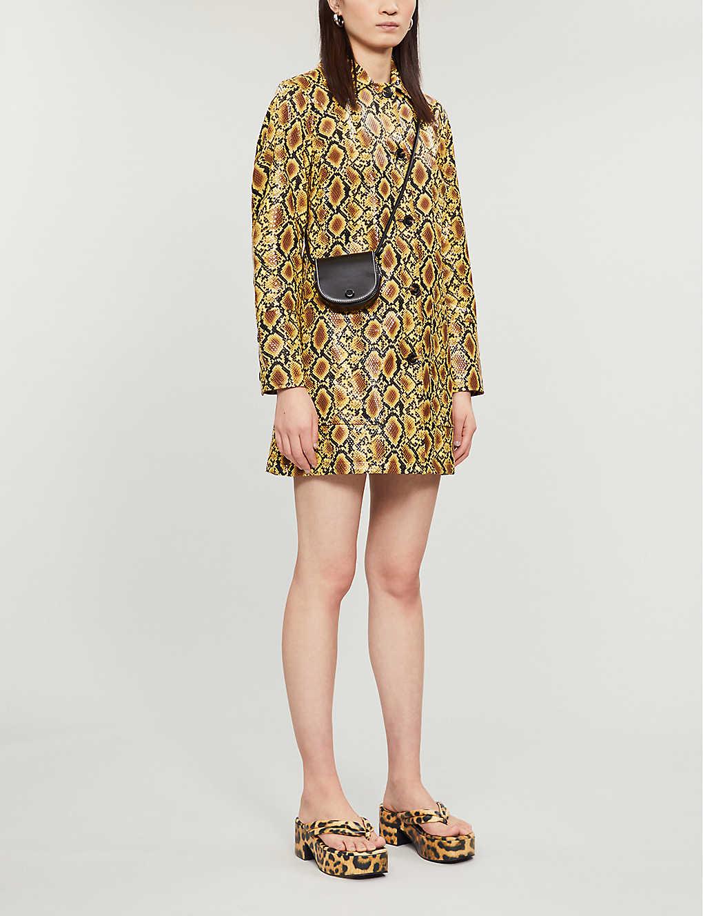 topshop snake coat