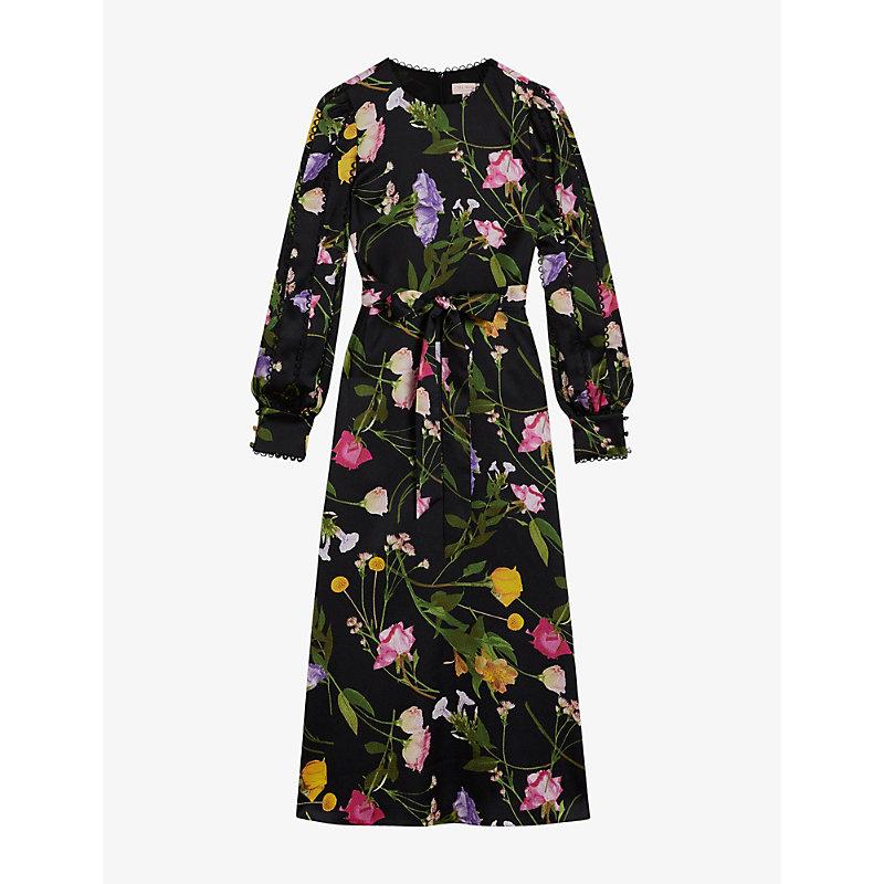 Ted Baker Arianya Scattered Bouquet print Recycled polyester Midi